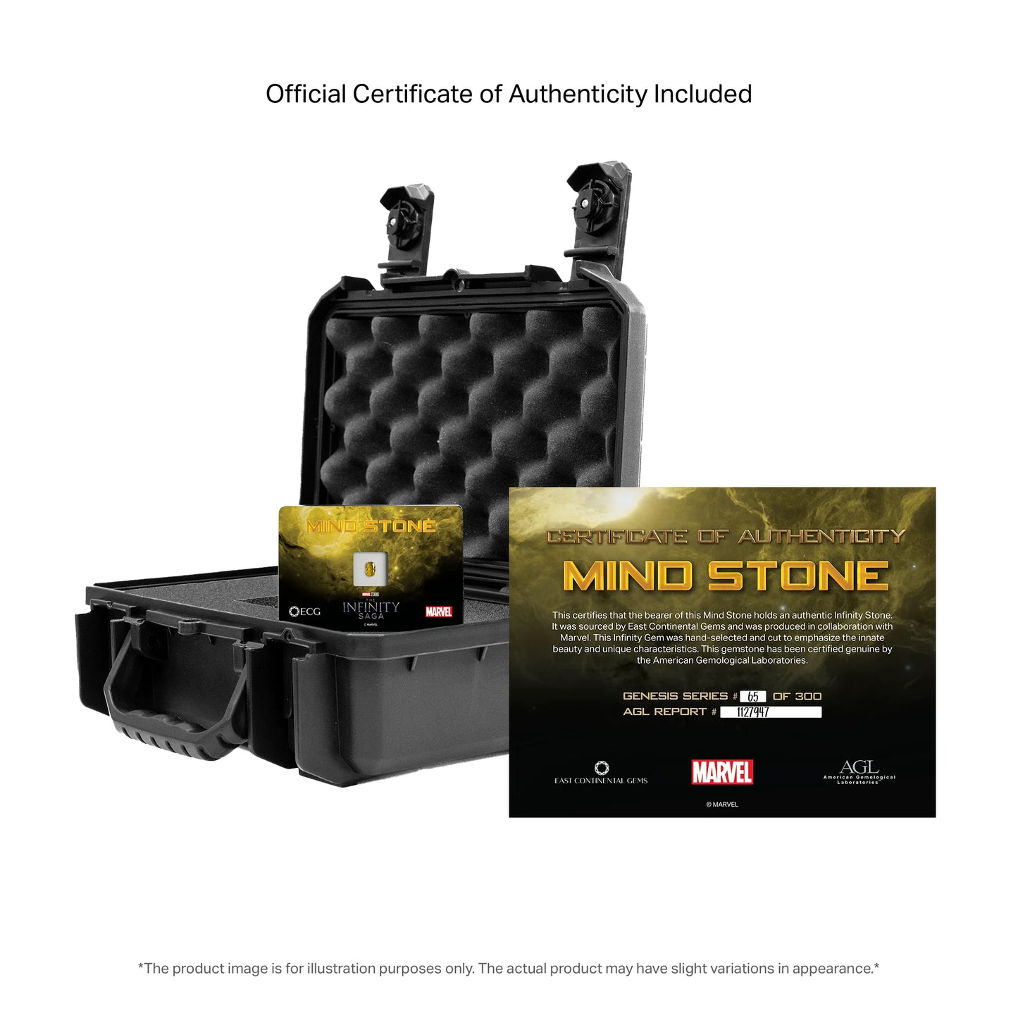 Marvel Genesis Series: Mind Stone Limited Edition #298 of 300 - 0.46 Carats Oval Brilliant Cut