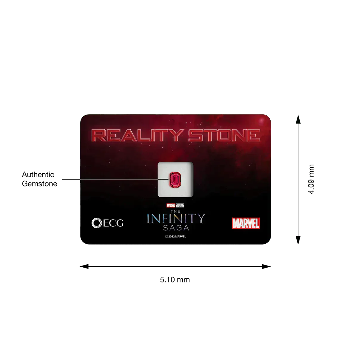 Marvel Genesis Series: Reality Stone Limited Edition #187 of 300 - 0.63 Carats Rectangular Step Cut